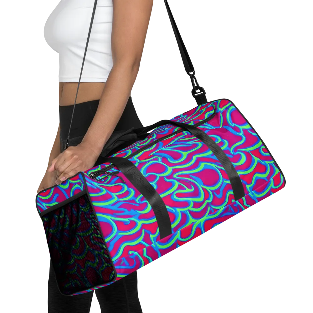Aquatic Ember on Duffle Bag — Front
