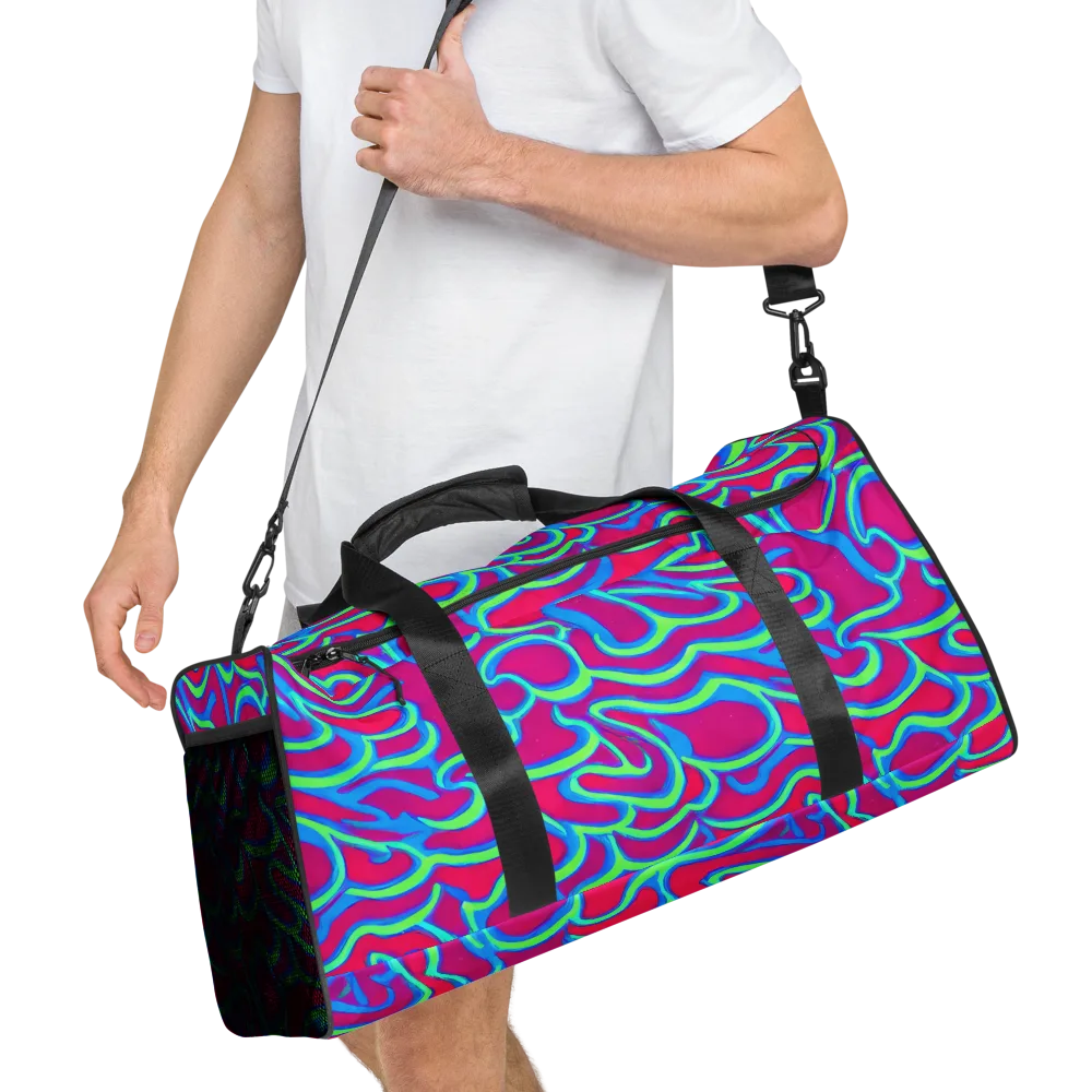 Aquatic Ember on Duffle Bag — Right Front