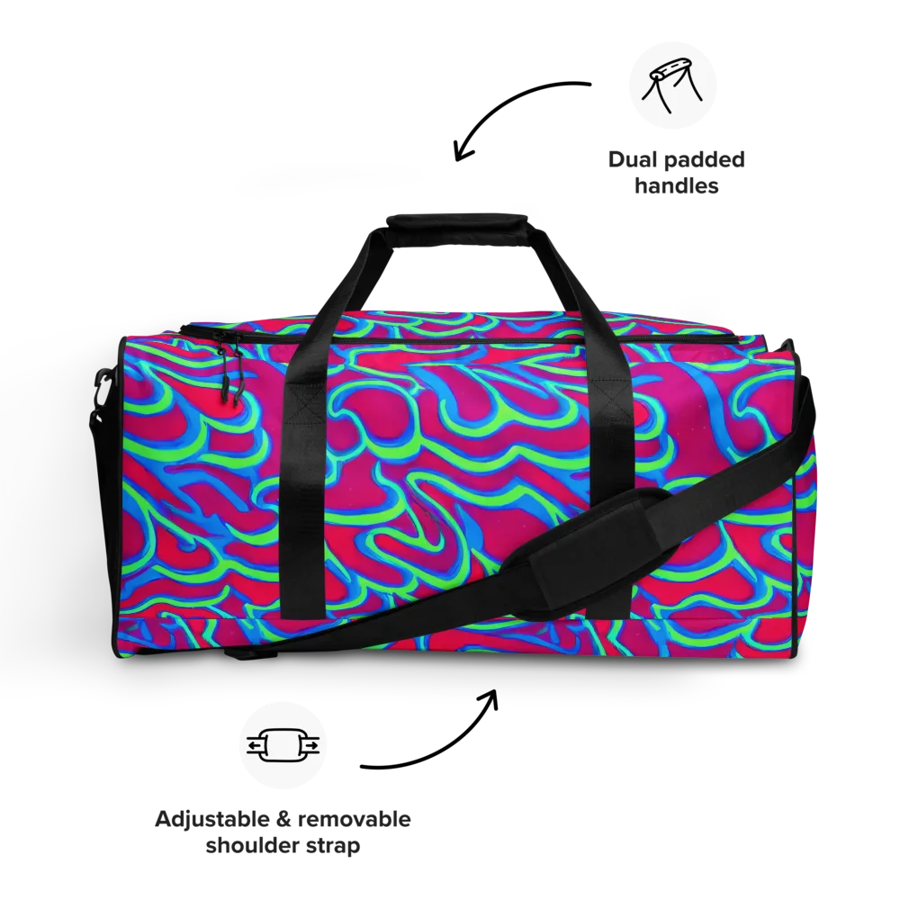 Aquatic Ember on Duffle Bag — Front