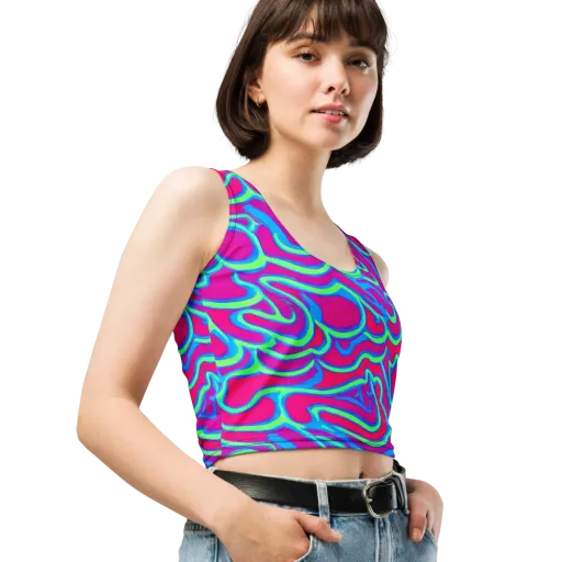 Aquatic Ember on a Crop Top