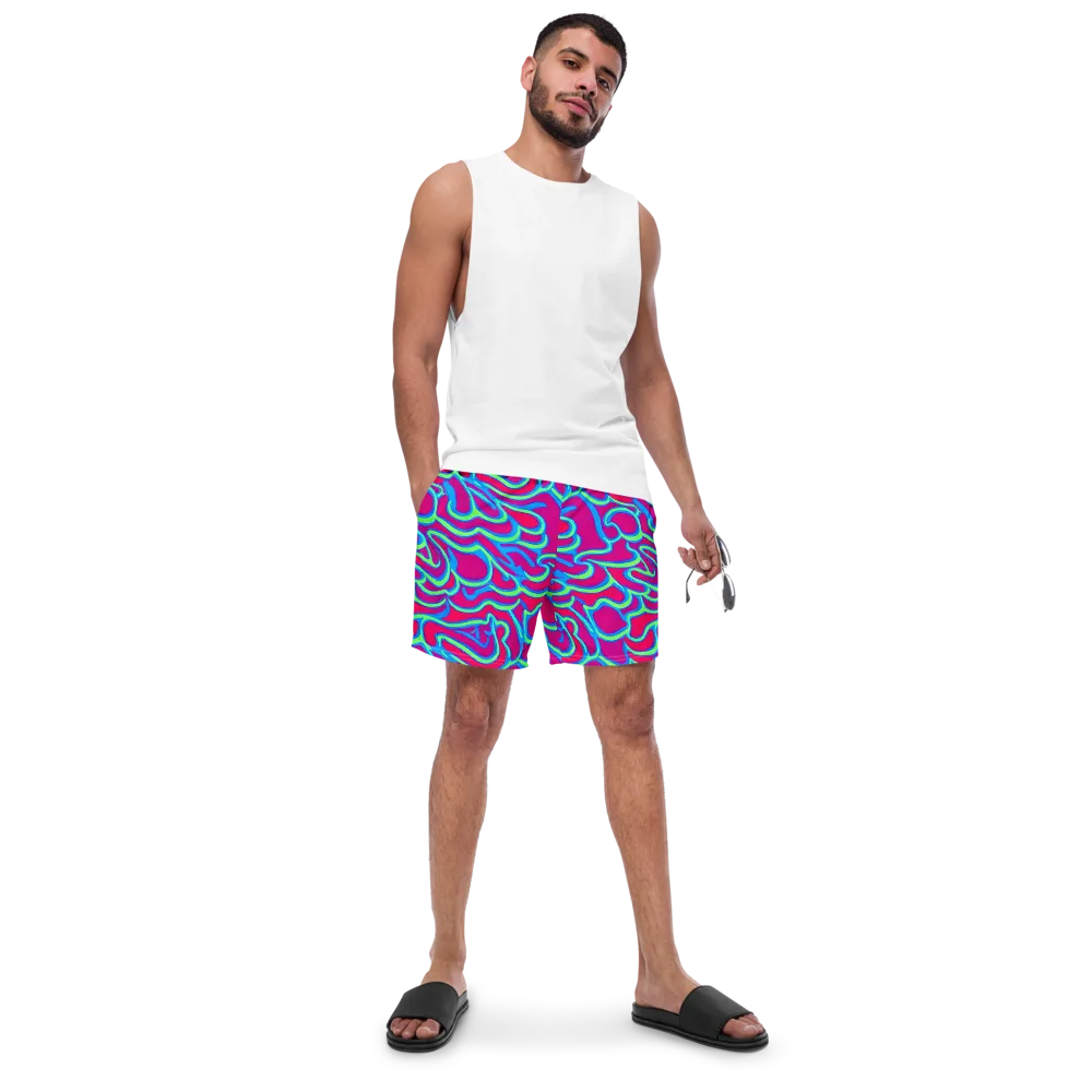 Aquatic Ember on Swim Trunks — Front