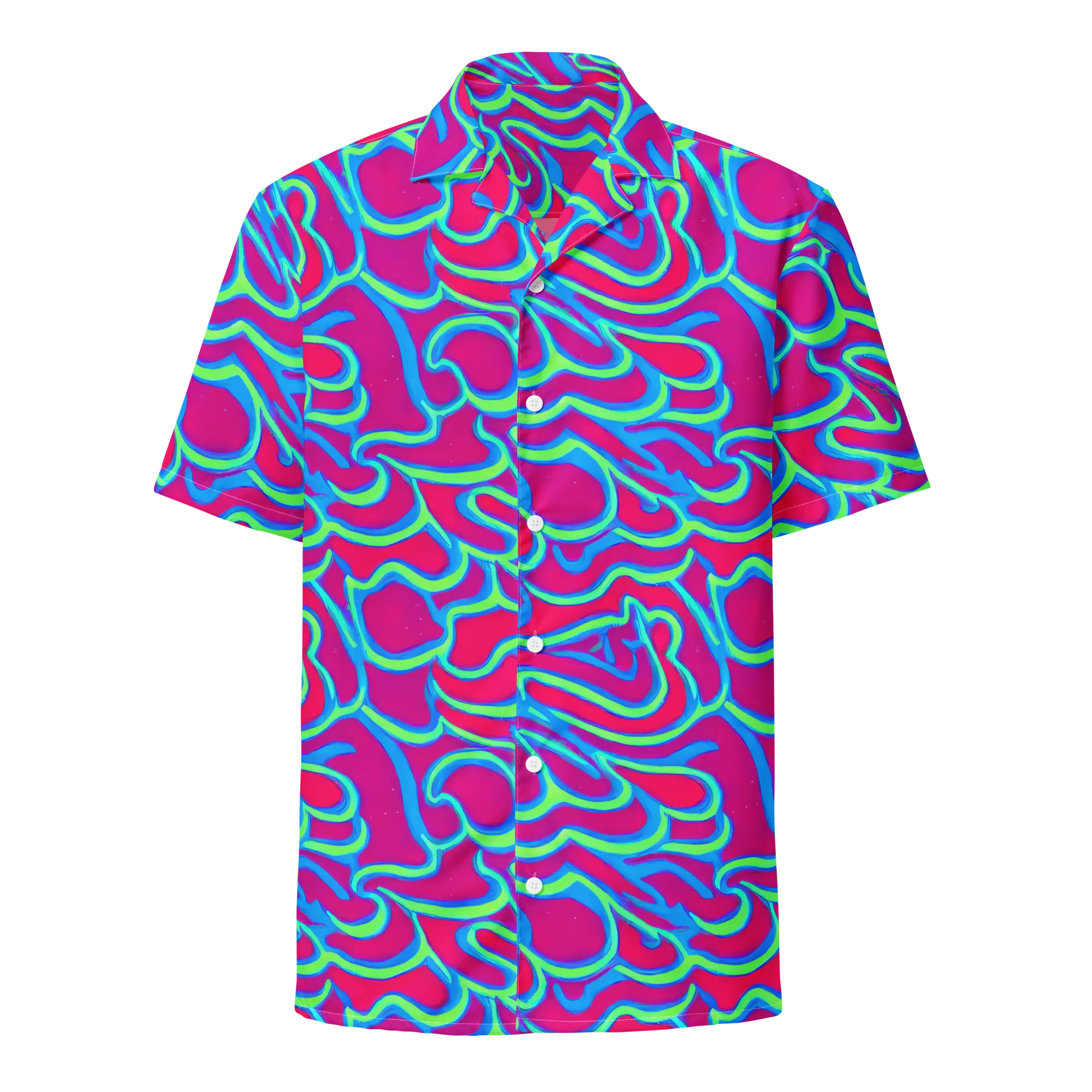 Aquatic Ember on Button Shirt — Front