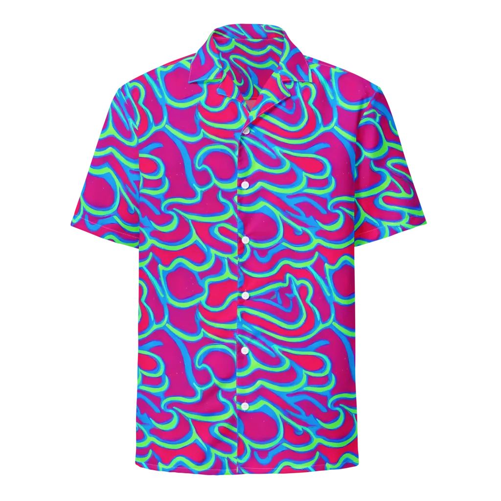 Aquatic Ember on Button Shirt — Front