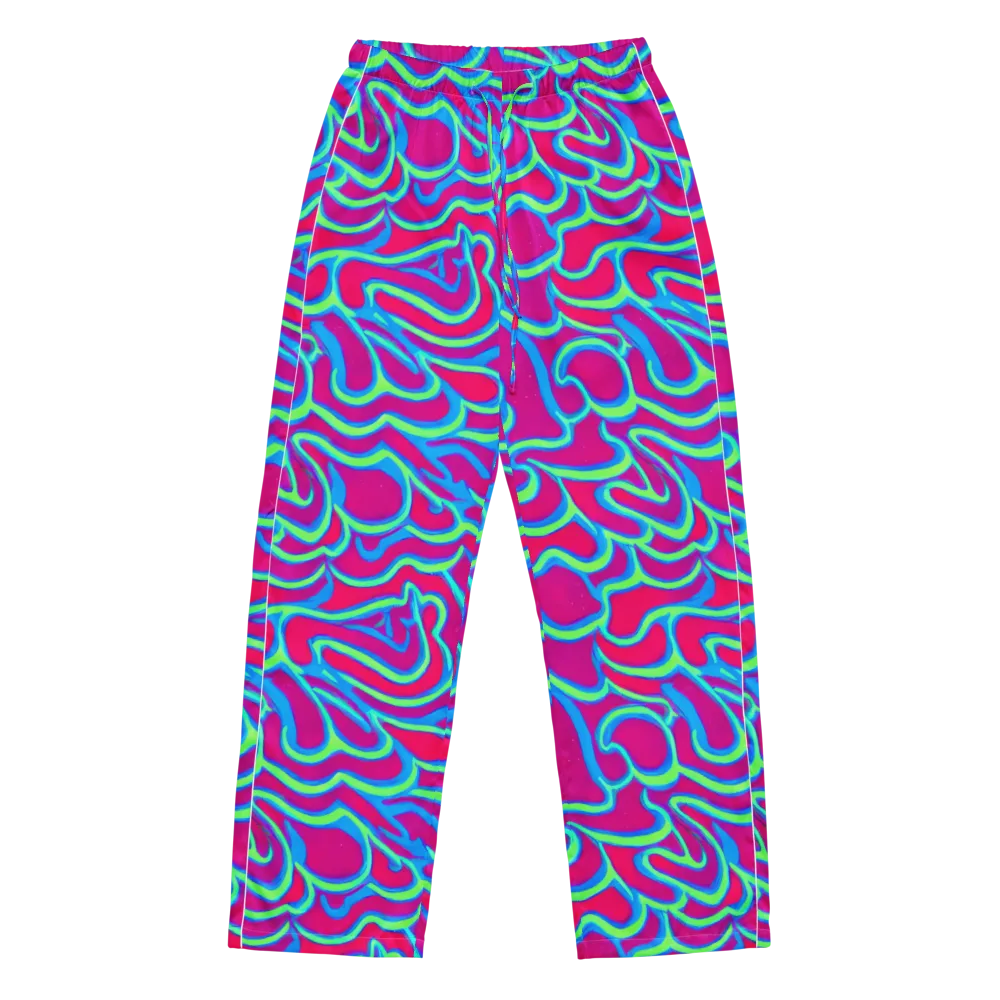 Aquatic Ember on Women's Pajama Pants — Front