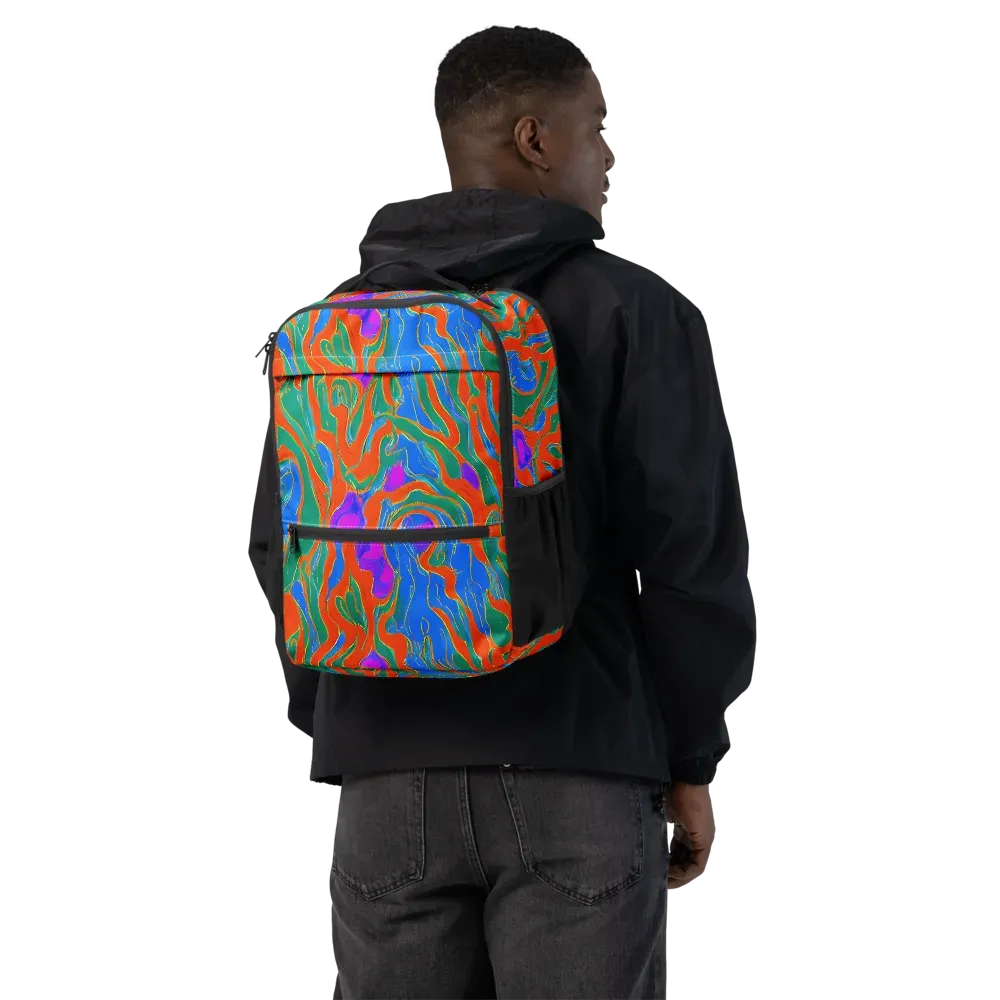 Childish Strokes on Utility Backpack — Back