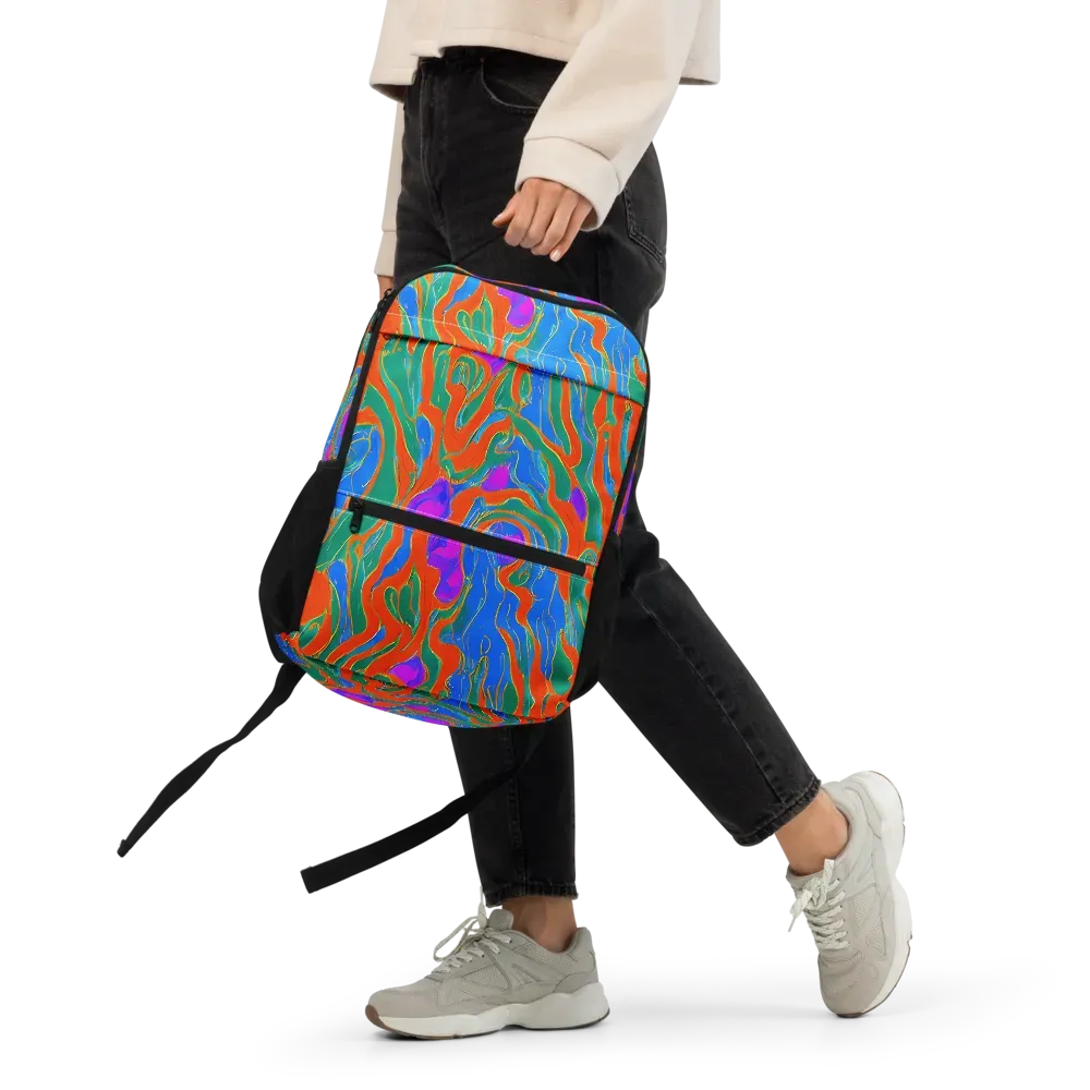 Childish Strokes on Utility Backpack — Front