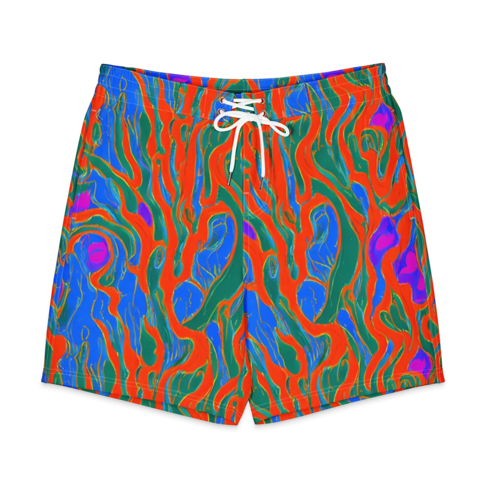 Childish Strokes on Men's Board Shorts — Front