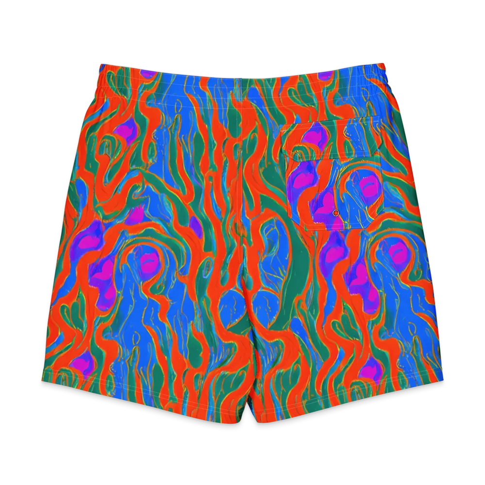 Childish Strokes on Men's Board Shorts — Back