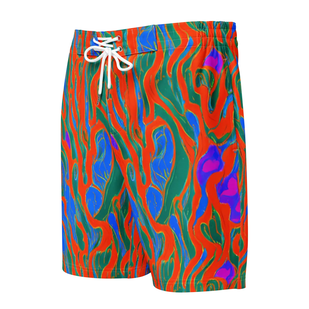 Childish Strokes on Men's Board Shorts — Front