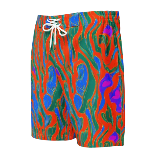Childish Strokes on a Men's Board Shorts