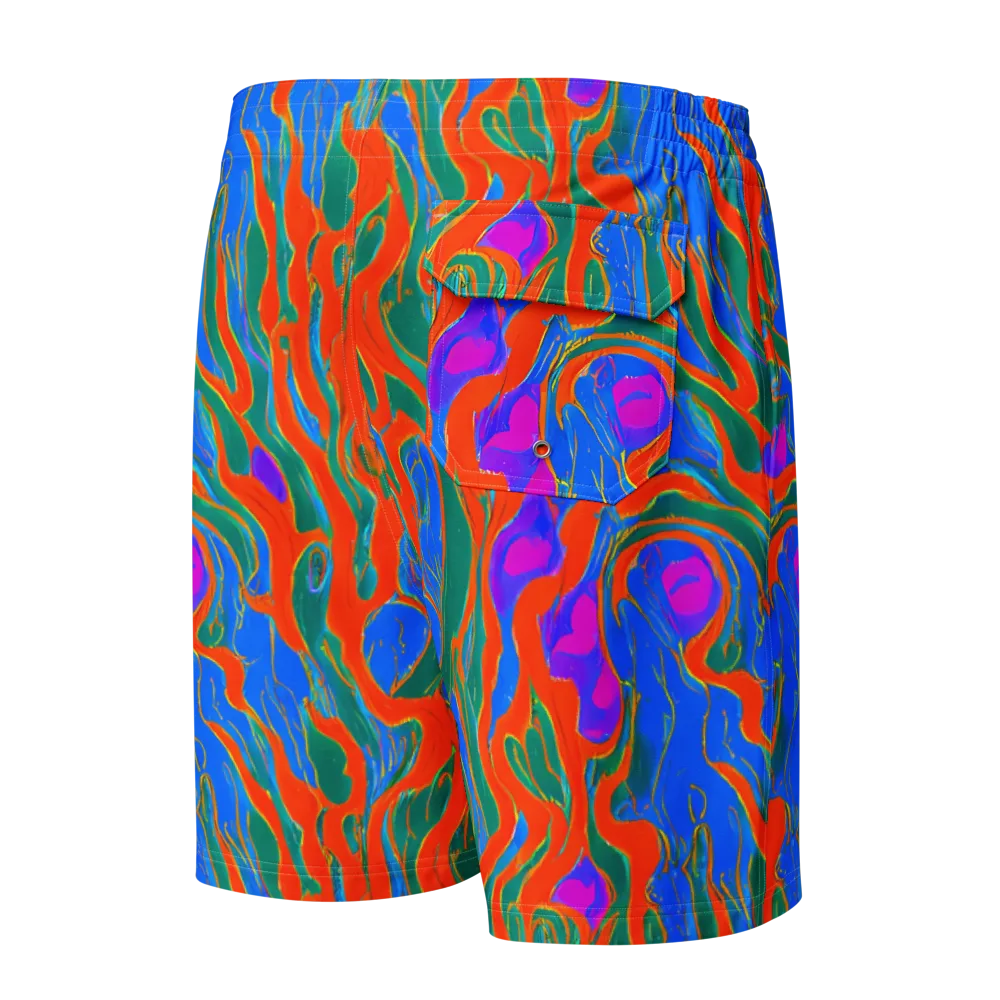 Childish Strokes on Men's Board Shorts — Back