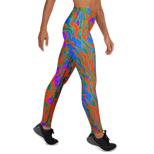 Childish Strokes on a Yoga Leggings