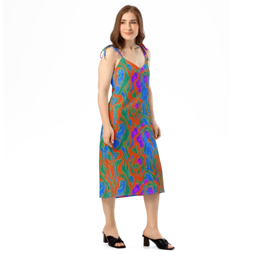 Childish Strokes on a Slip Dress