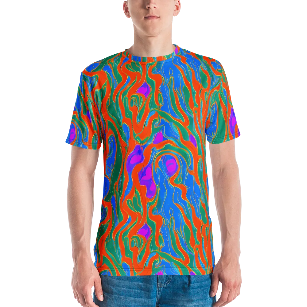 Childish Strokes on Men's Crew Neck T-Shirt — Front