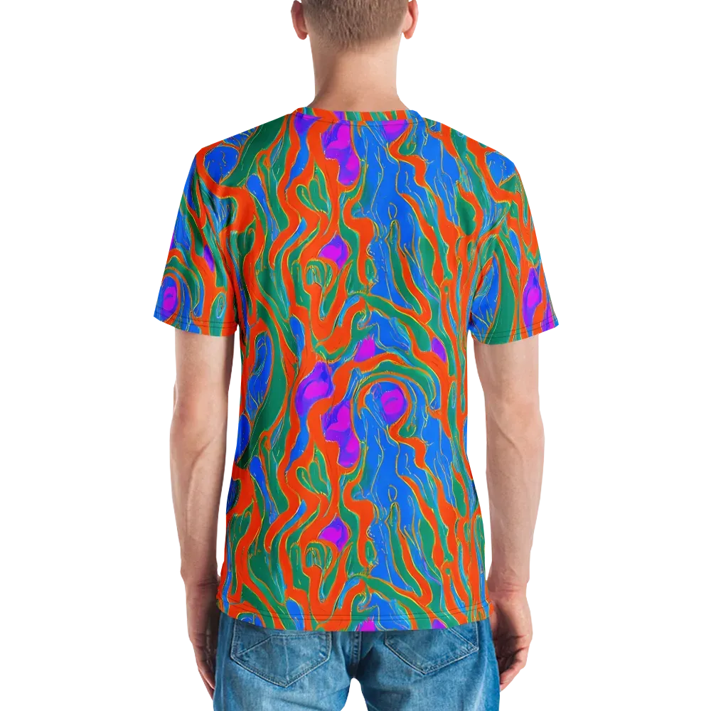 Childish Strokes on Men's Crew Neck T-Shirt — Back