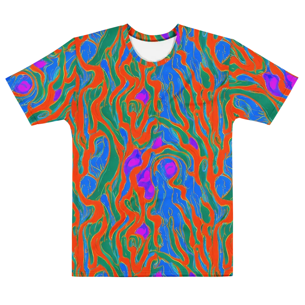 Childish Strokes on Men's Crew Neck T-Shirt — Front
