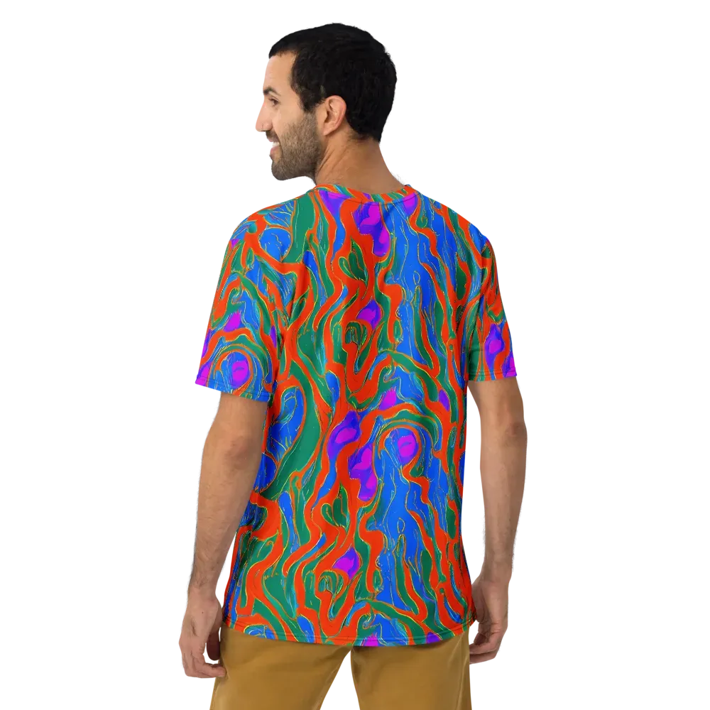 Childish Strokes on Men's Crew Neck T-Shirt — Back