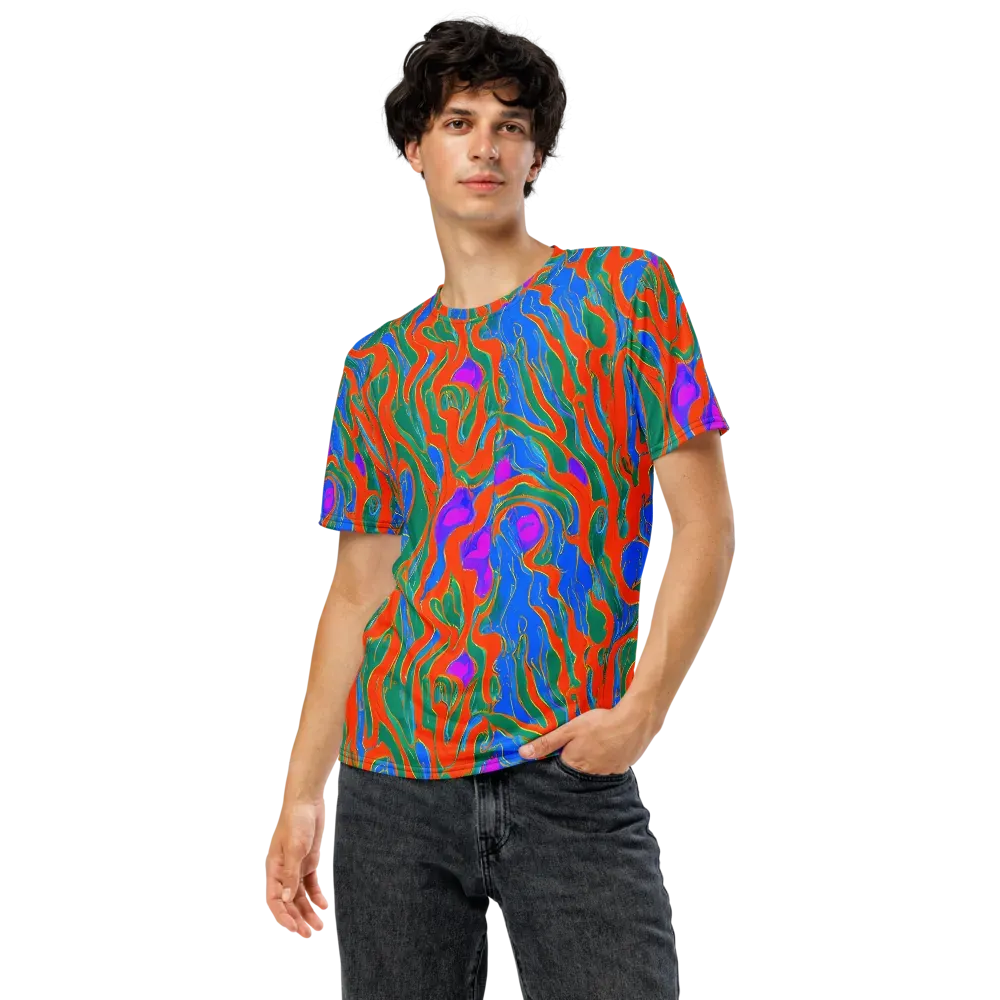 Childish Strokes on Men's Crew Neck T-Shirt — Front