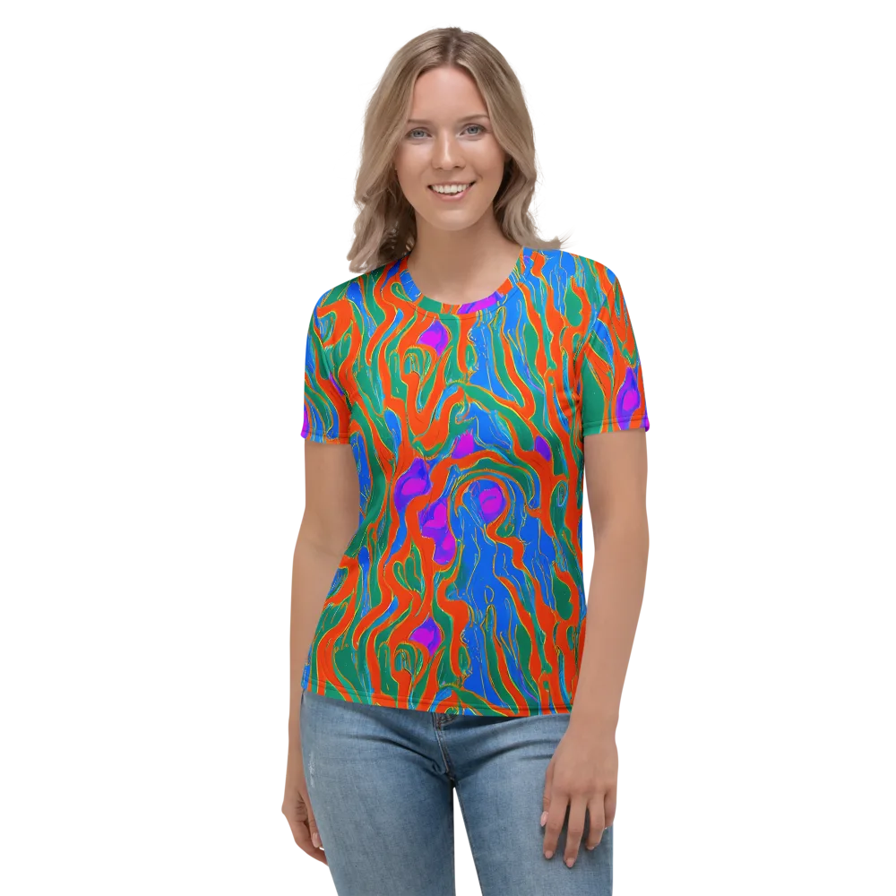 Childish Strokes on Women's Crew Neck T-Shirt — Front