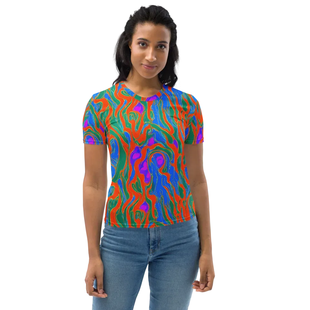 Childish Strokes on Women's Crew Neck T-Shirt — Front