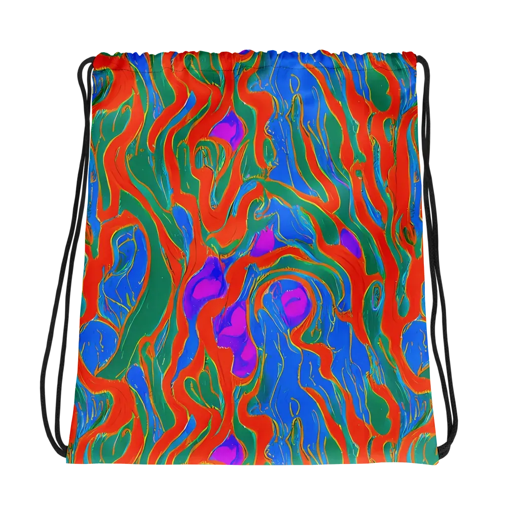 Childish Strokes on Drawstring Bag — Photo