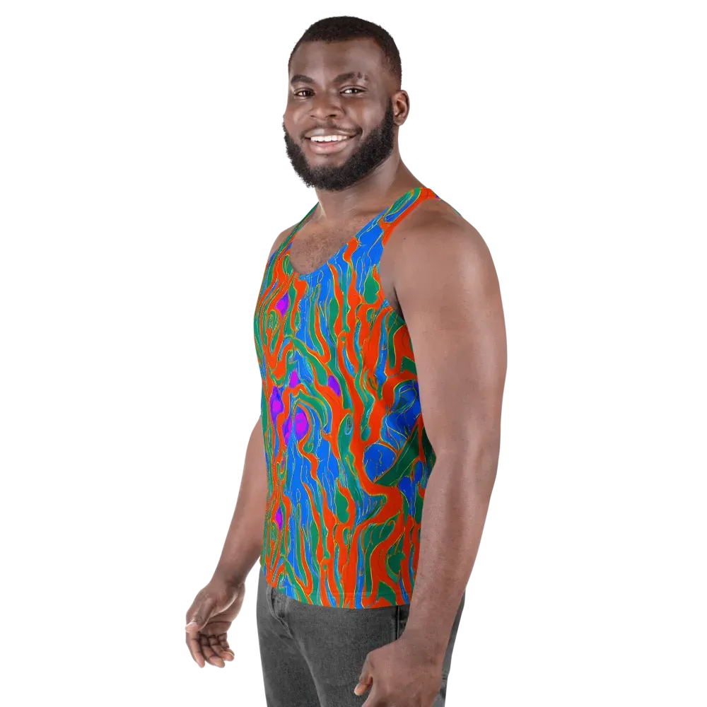Childish Strokes on Men's Tank Top — Left Front