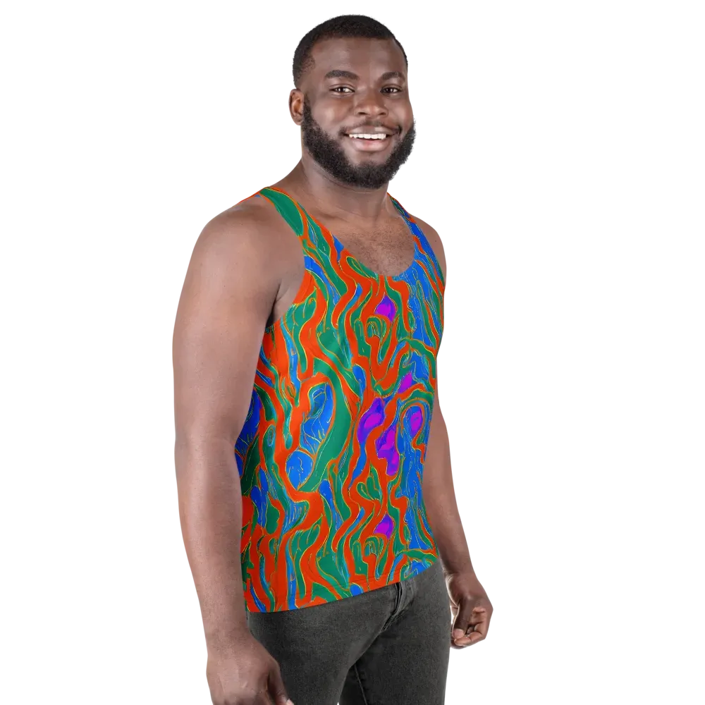 Childish Strokes on Men's Tank Top — Right Front