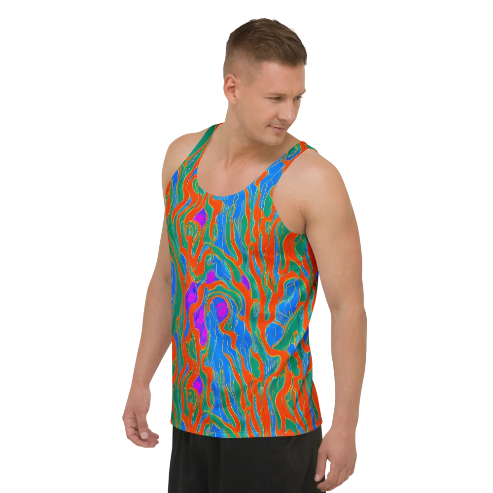 Childish Strokes on Men's Tank Top — Left Front