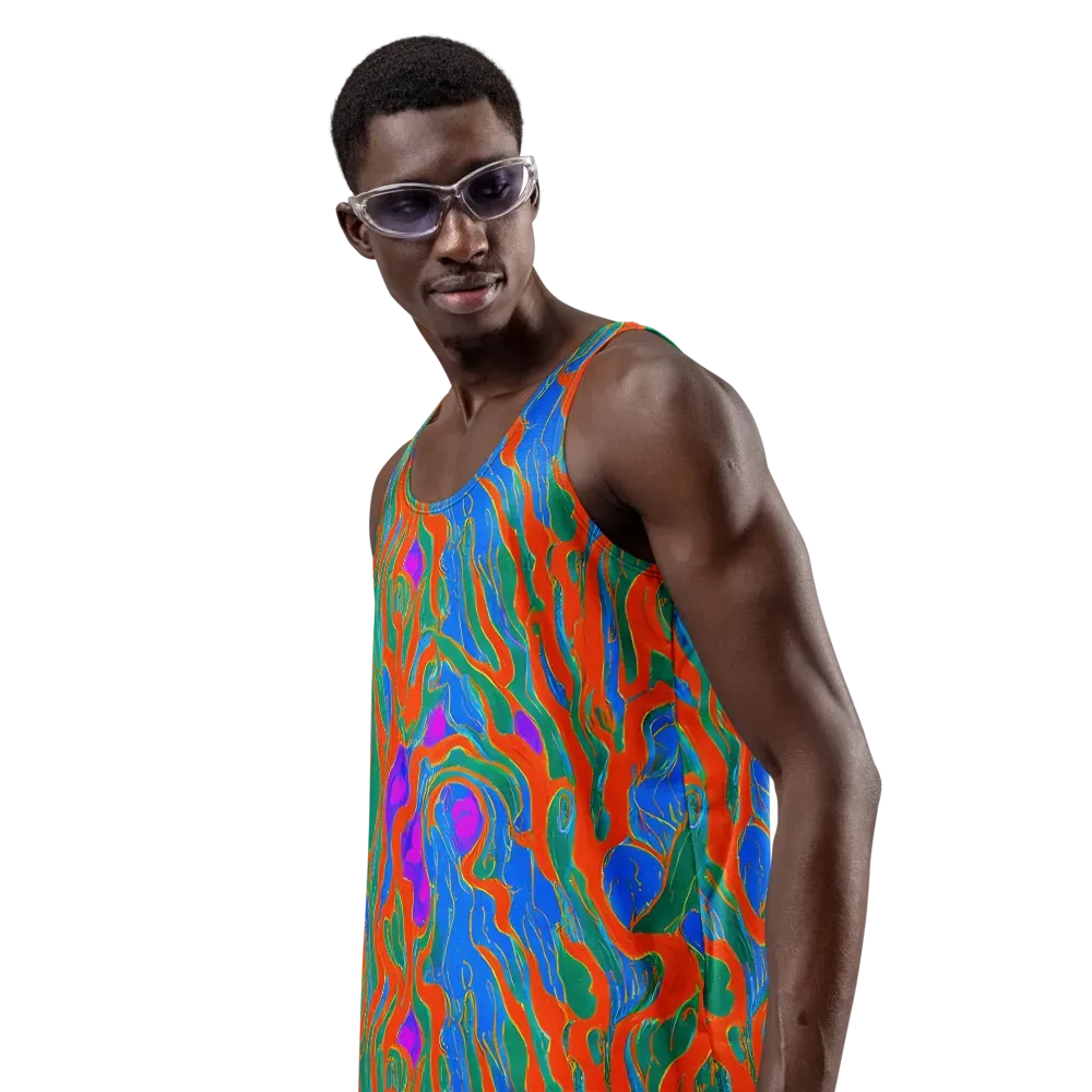 Childish Strokes on Men's Tank Top — Left