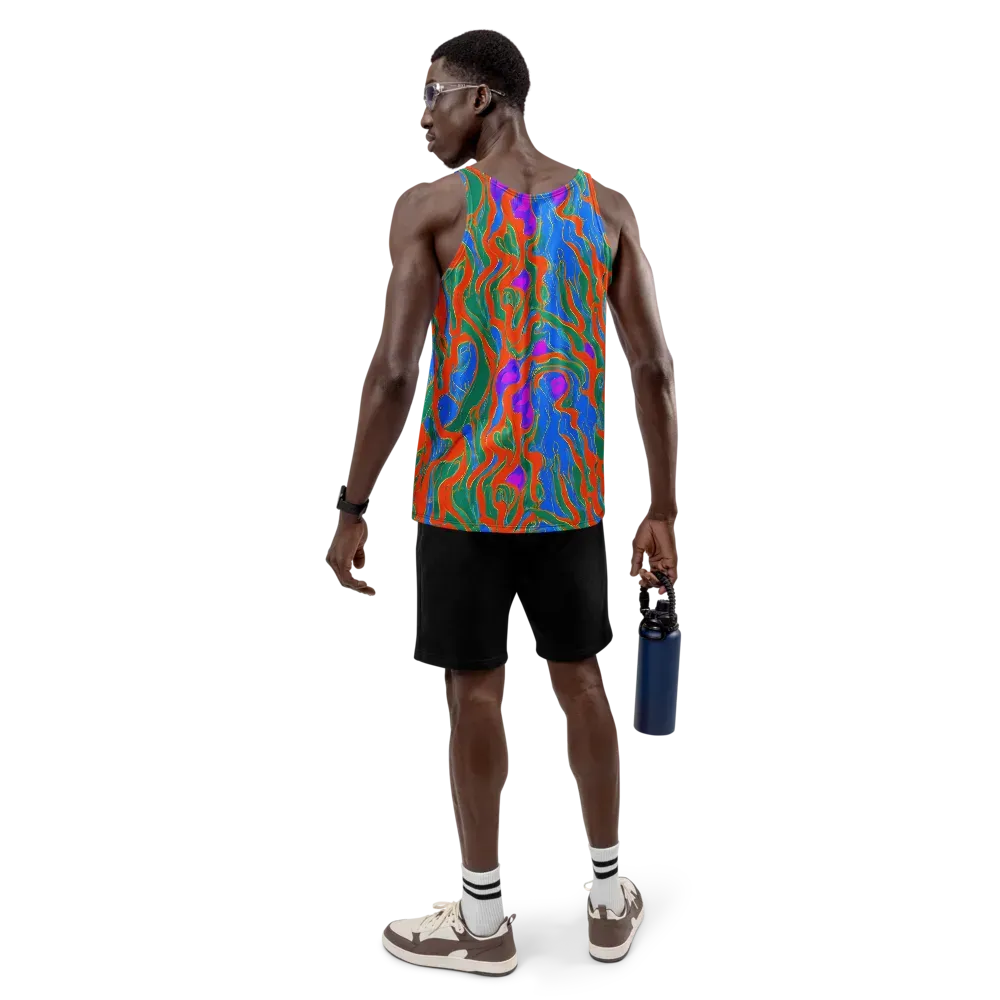 Childish Strokes on Men's Tank Top — Back