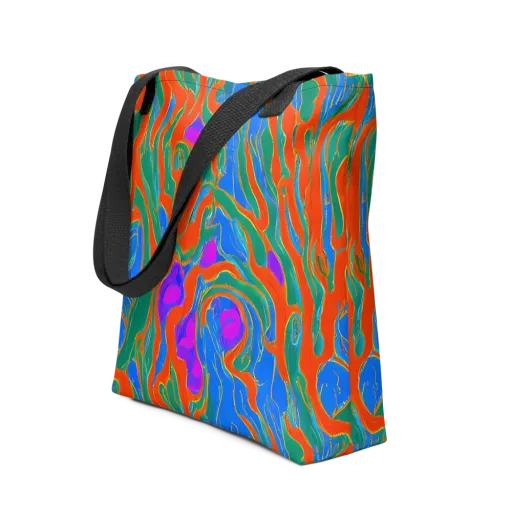 Childish Strokes on a Tote Bag