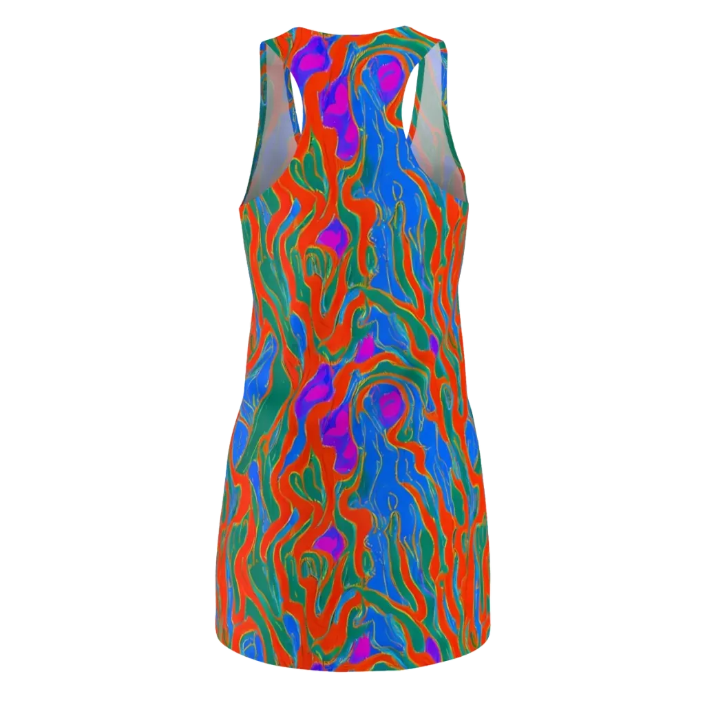 Childish Strokes on Racerback Dress — Back