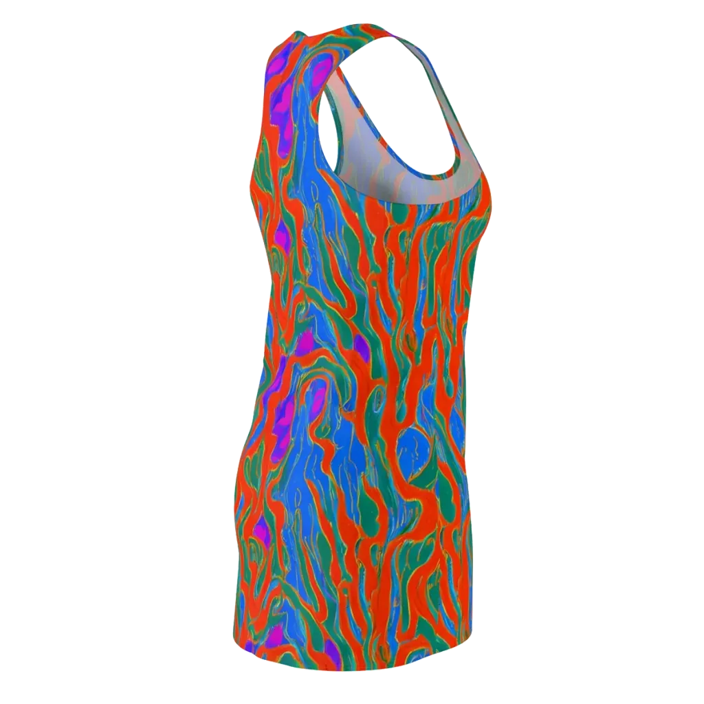 Childish Strokes on Racerback Dress — Back Side