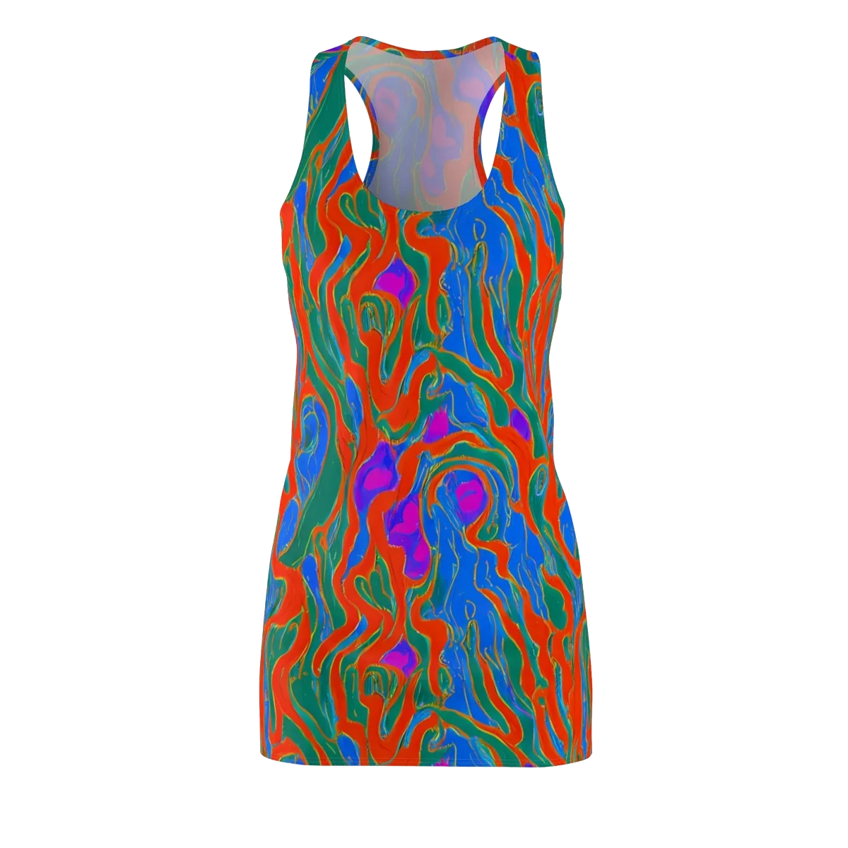 Childish Strokes on Racerback Dress — Front