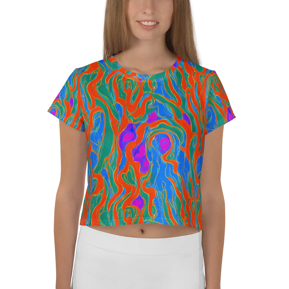 Childish Strokes on Crop Tee — Front