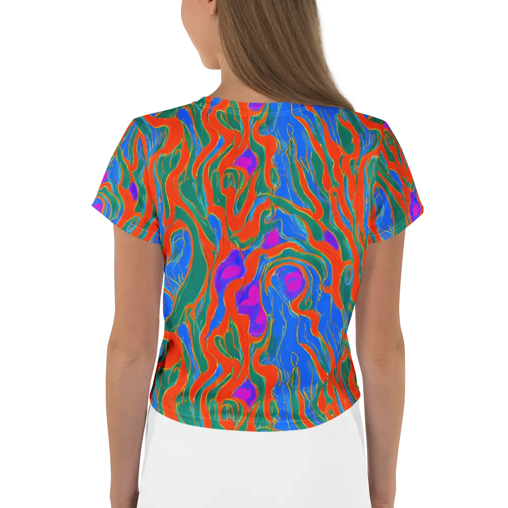 Childish Strokes on Crop Tee — Back