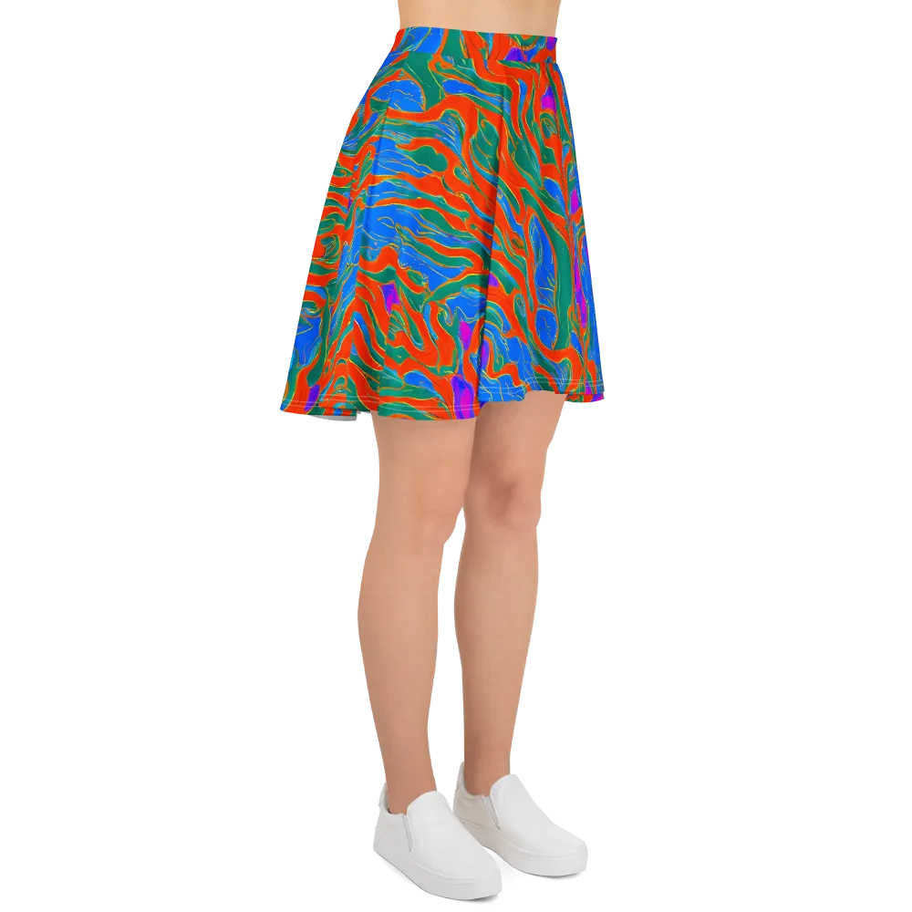 Childish Strokes on Skater Skirt — Right