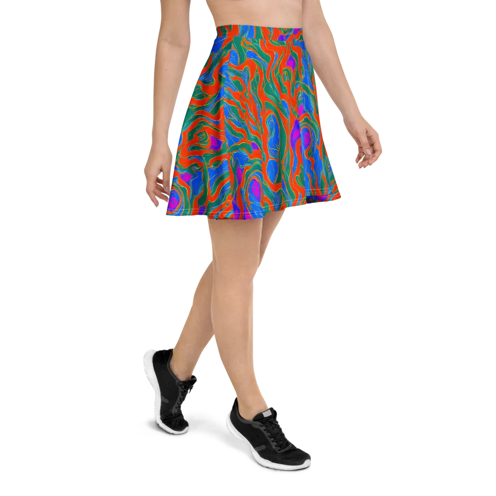 Childish Strokes on Skater Skirt — Right