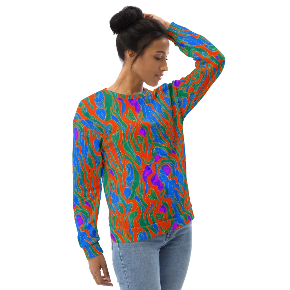 Childish Strokes on Sweatshirt — Right Front