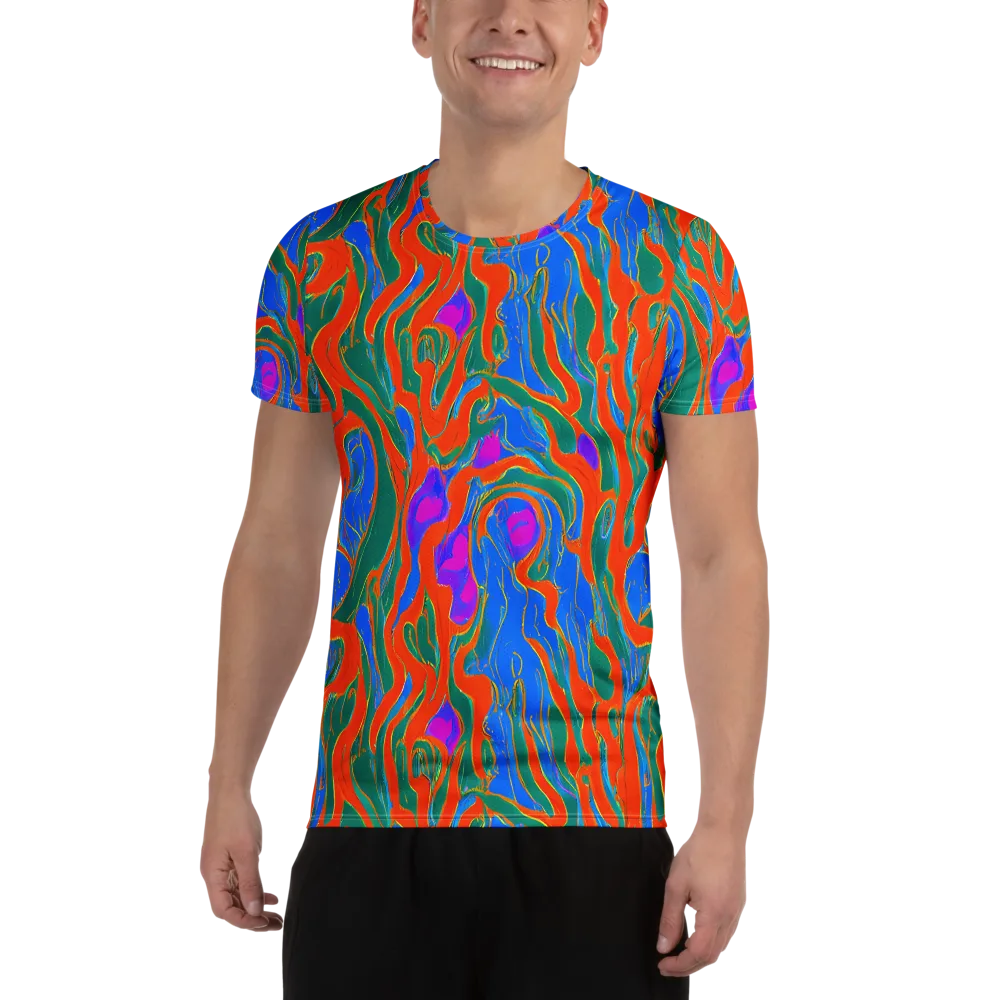 Childish Strokes on Men's Athletic T-Shirt — Front