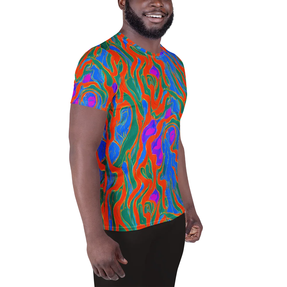 Childish Strokes on Men's Athletic T-Shirt — Right
