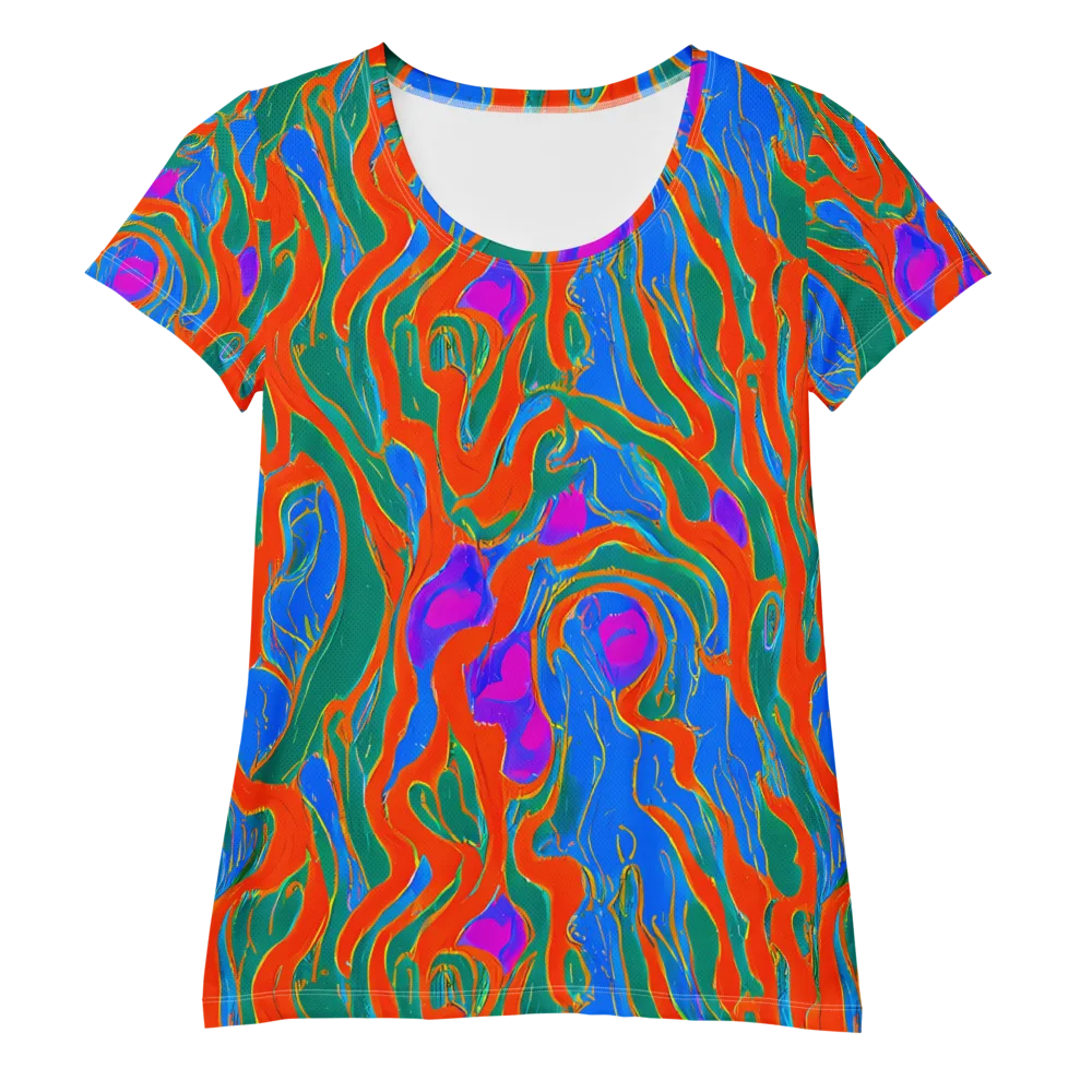 Childish Strokes on Women's Athletic T-Shirt — Front