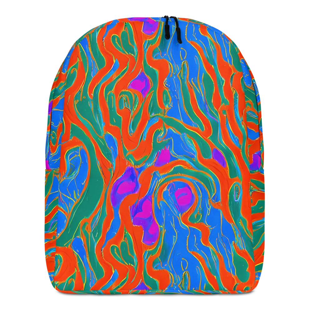 Childish Strokes on Minimalist Backpack — Front