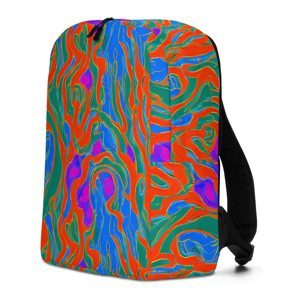 Childish Strokes on Minimalist Backpack — Left