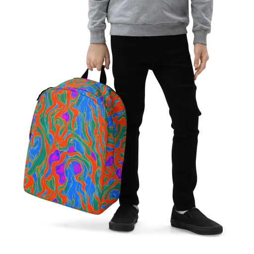 Childish Strokes on a Minimalist Backpack