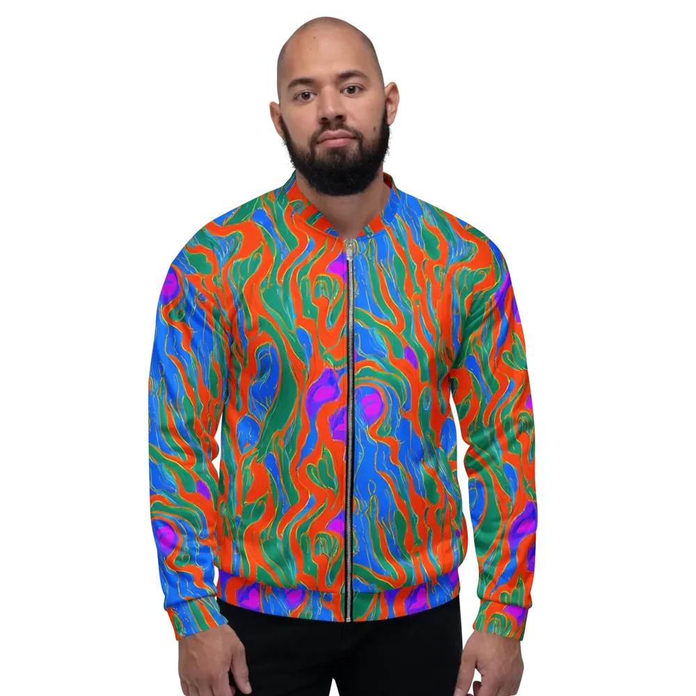 Childish Strokes on Bomber Jacket — Front
