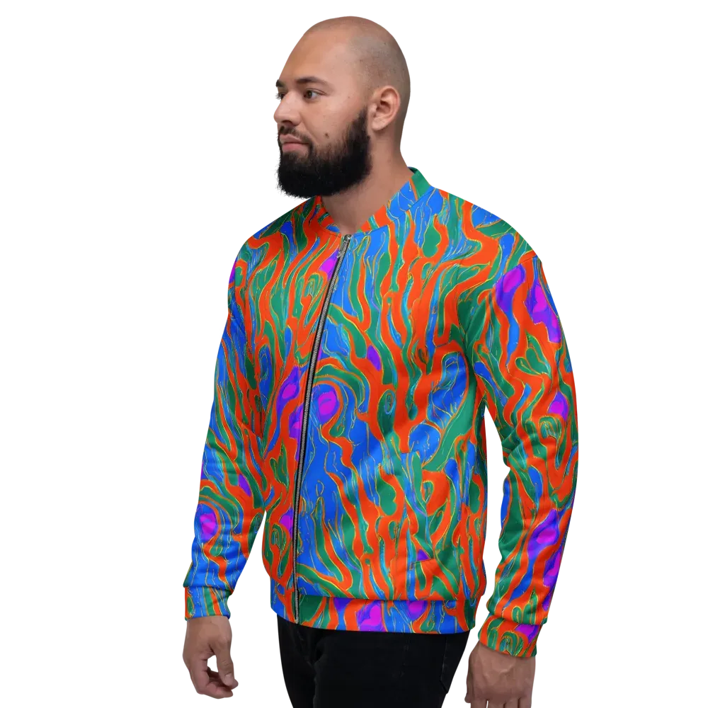Childish Strokes on Bomber Jacket — Left
