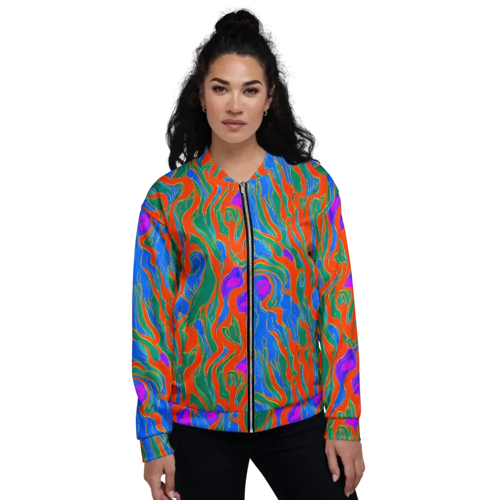 Childish Strokes on Bomber Jacket — Front