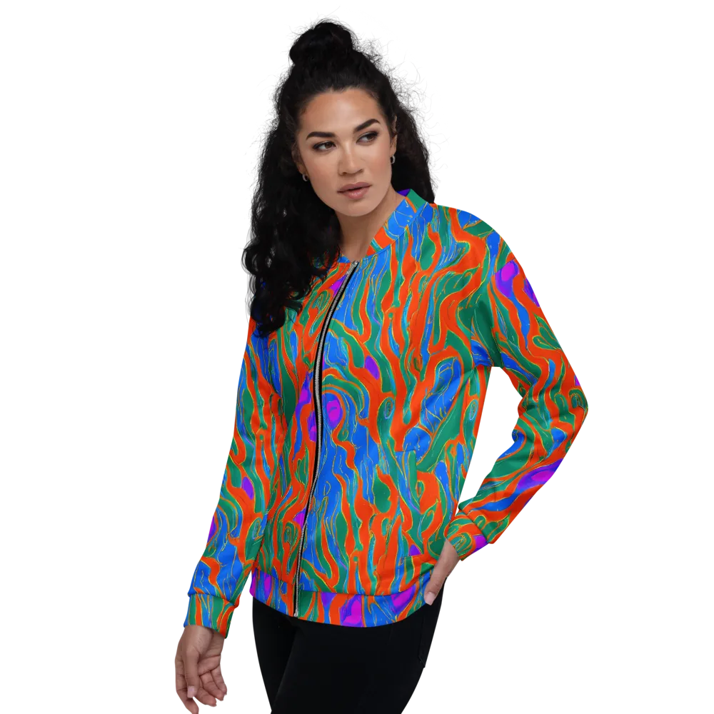 Childish Strokes on Bomber Jacket — Left