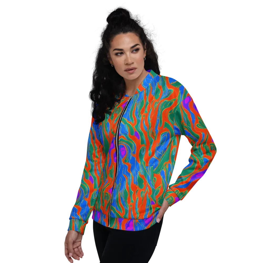 Childish Strokes on Bomber Jacket — Left